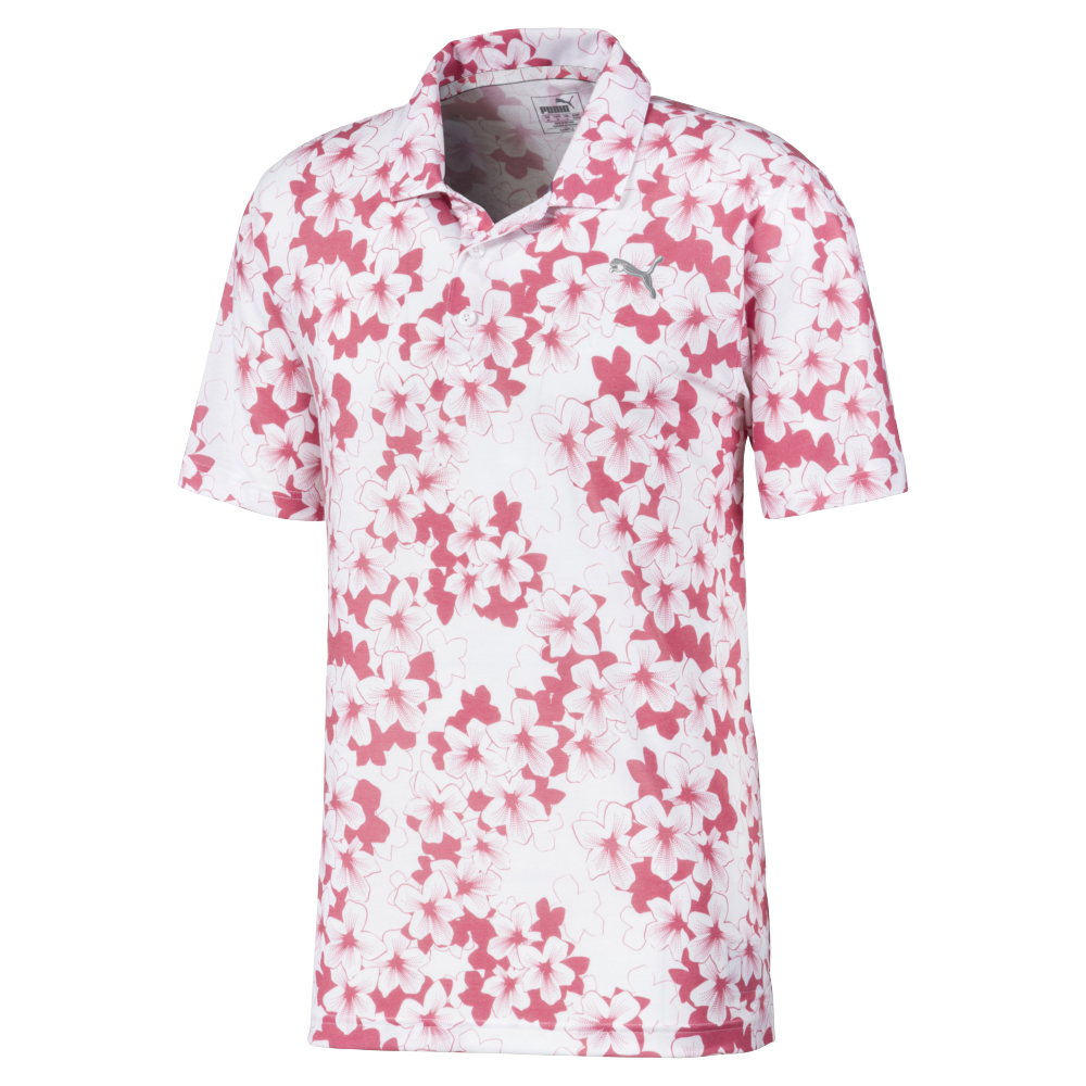 floral golf shirt