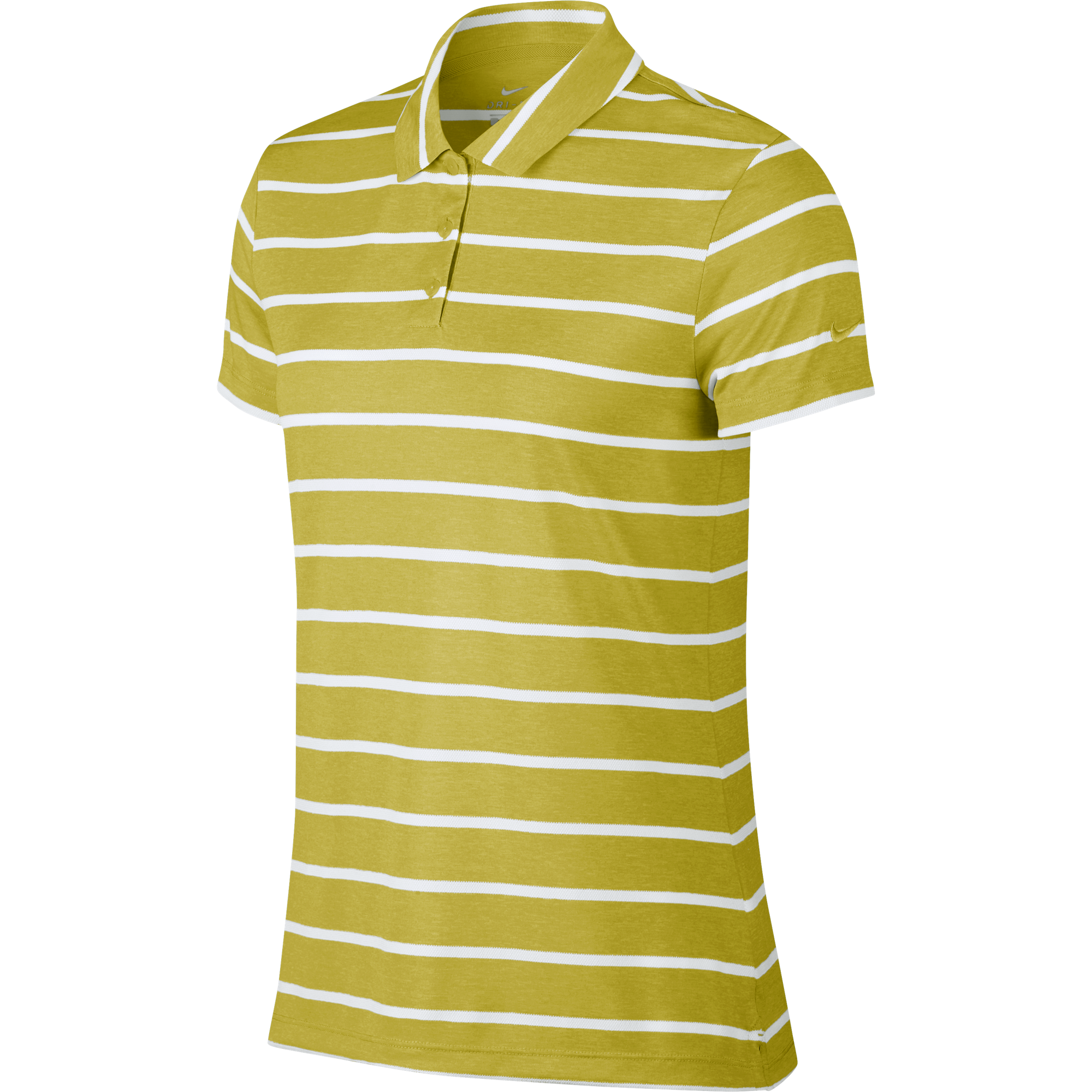 nike women's dry short sleeve striped golf polo