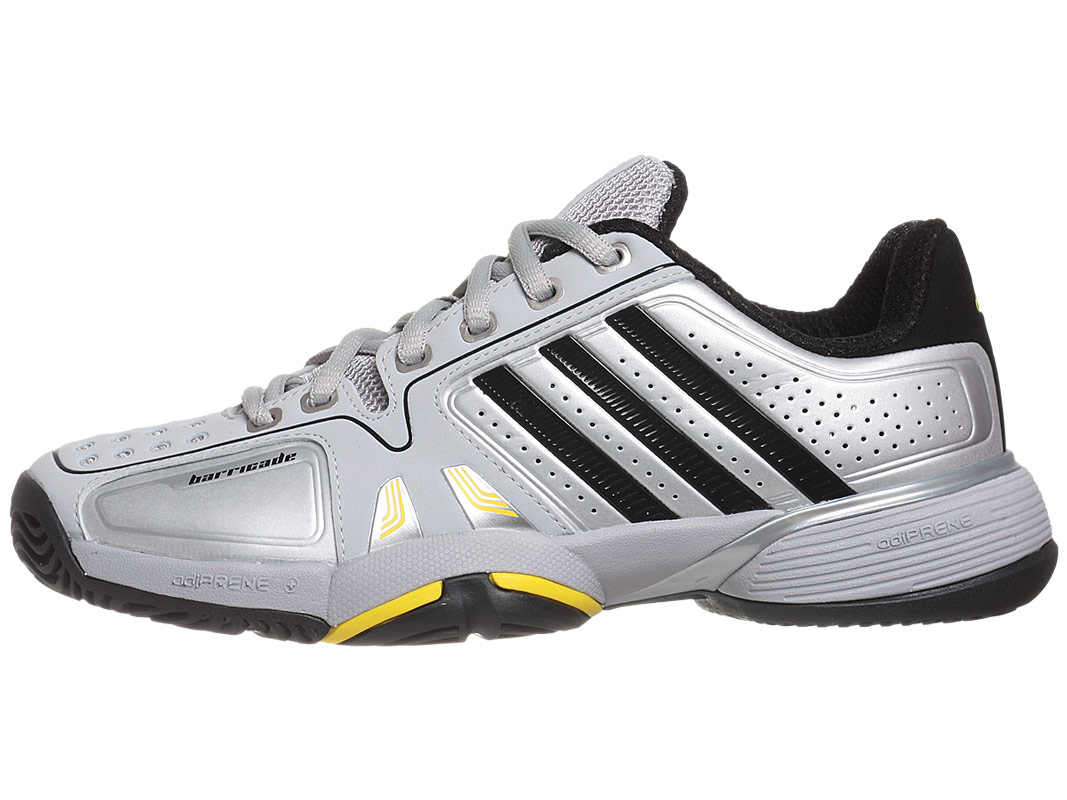 adidas adipower Barricade Junior Tennis Shoe - Silver | PGA TOUR Superstore