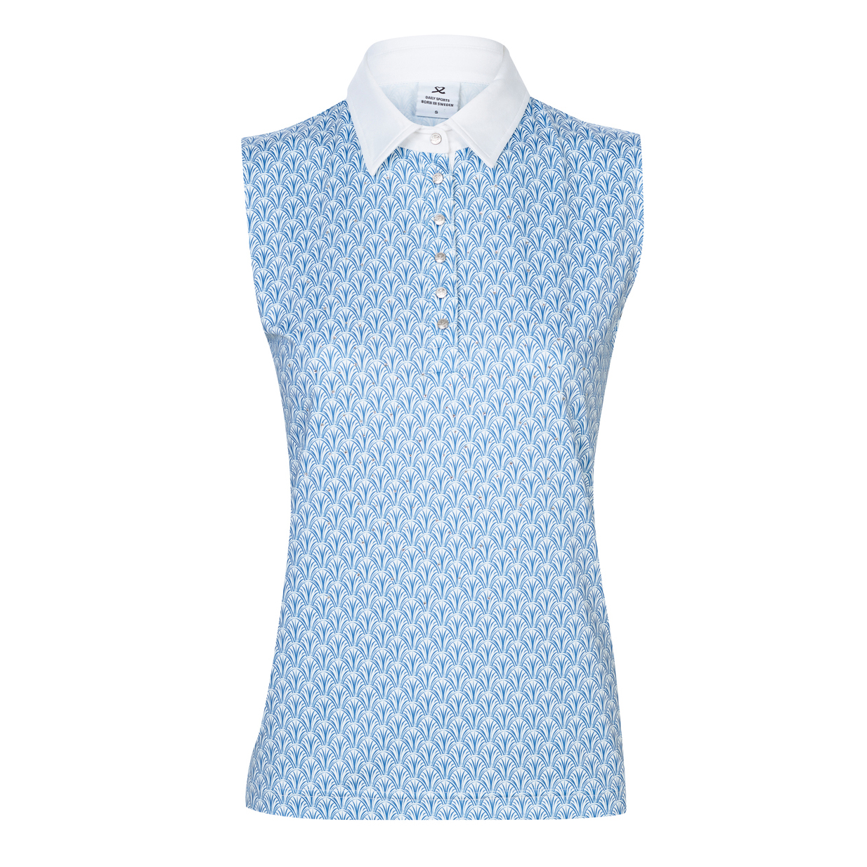 Daily Sports Gloria Deep Water Sleeveless Polo Shirt Pga Tour