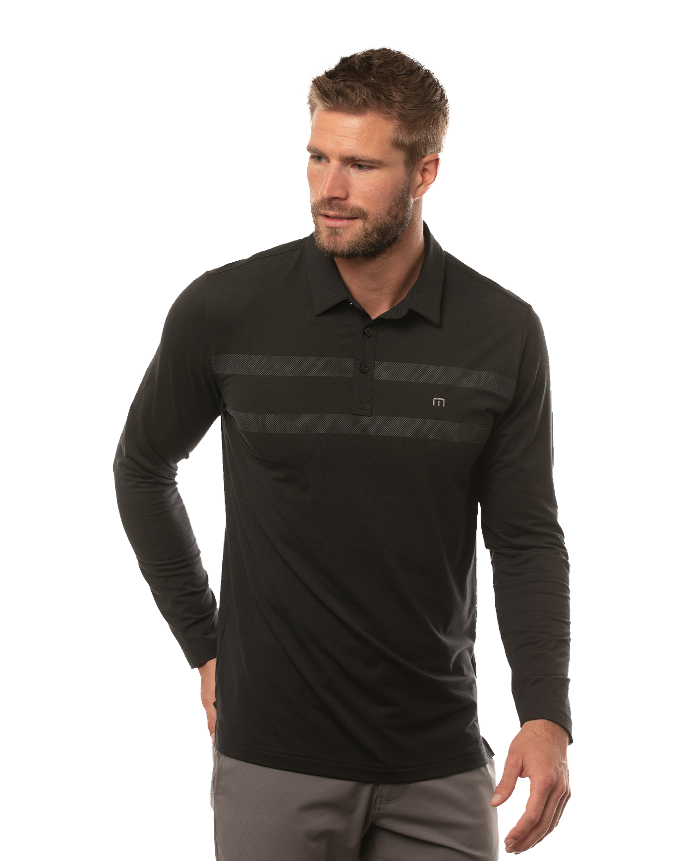 TravisMathew Heater Long Sleeve Polo