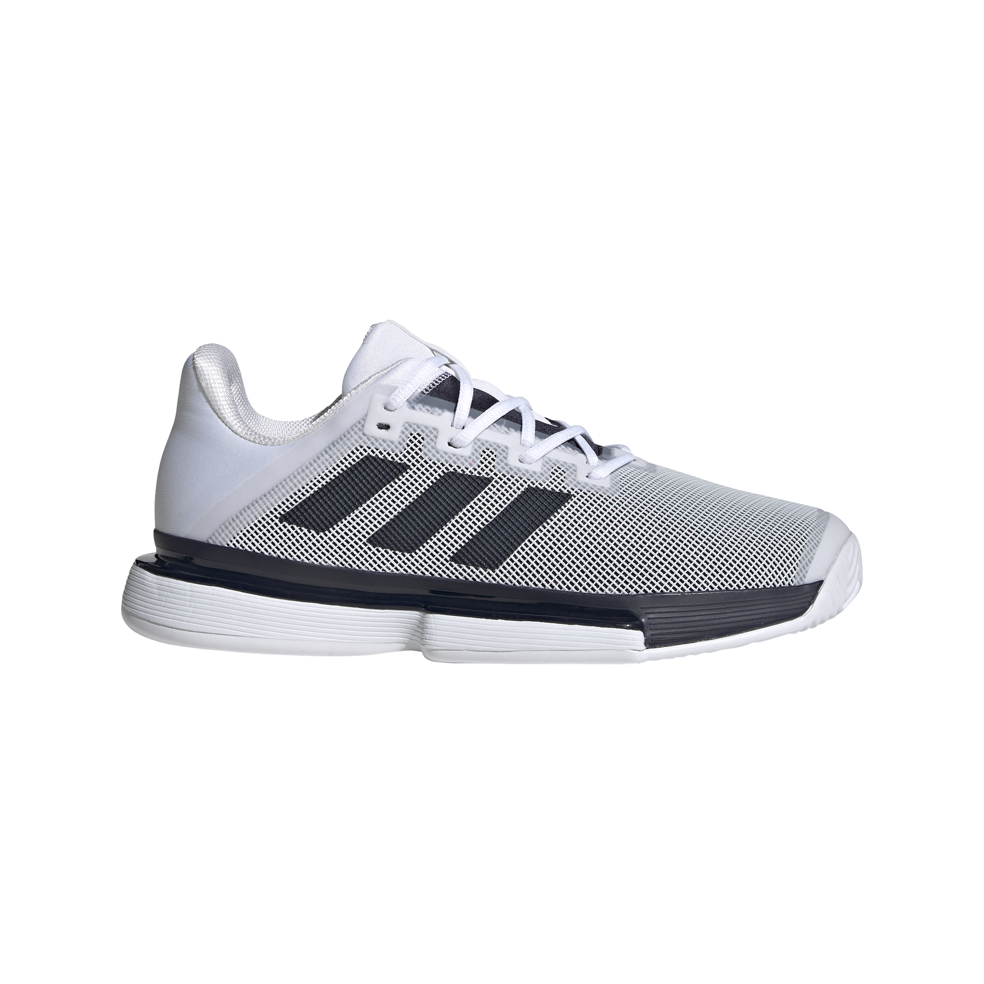 Portal Nublado Fusión Adidas SoleMatch Bounce Men's Hard Court Tennis Shoe - White/Navy | PGA  TOUR Superstore