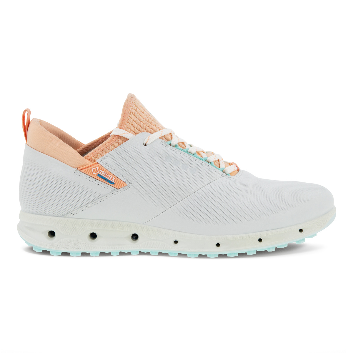 Golf Cool Pro Womens Golf Shoe, White/Pink by Ecco