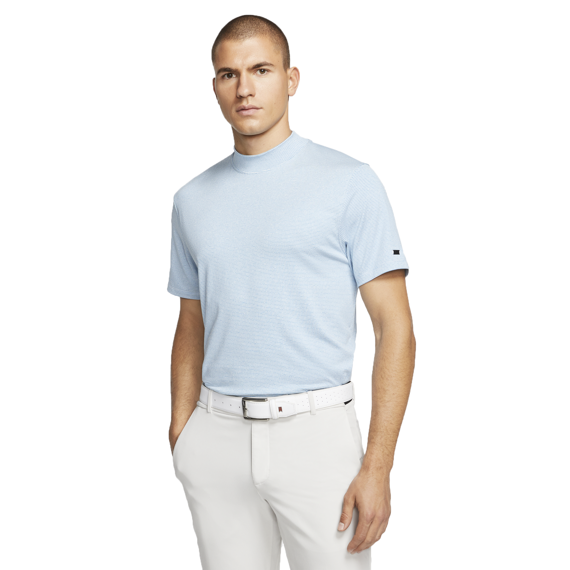 nike men's tiger woods mock neck golf polo