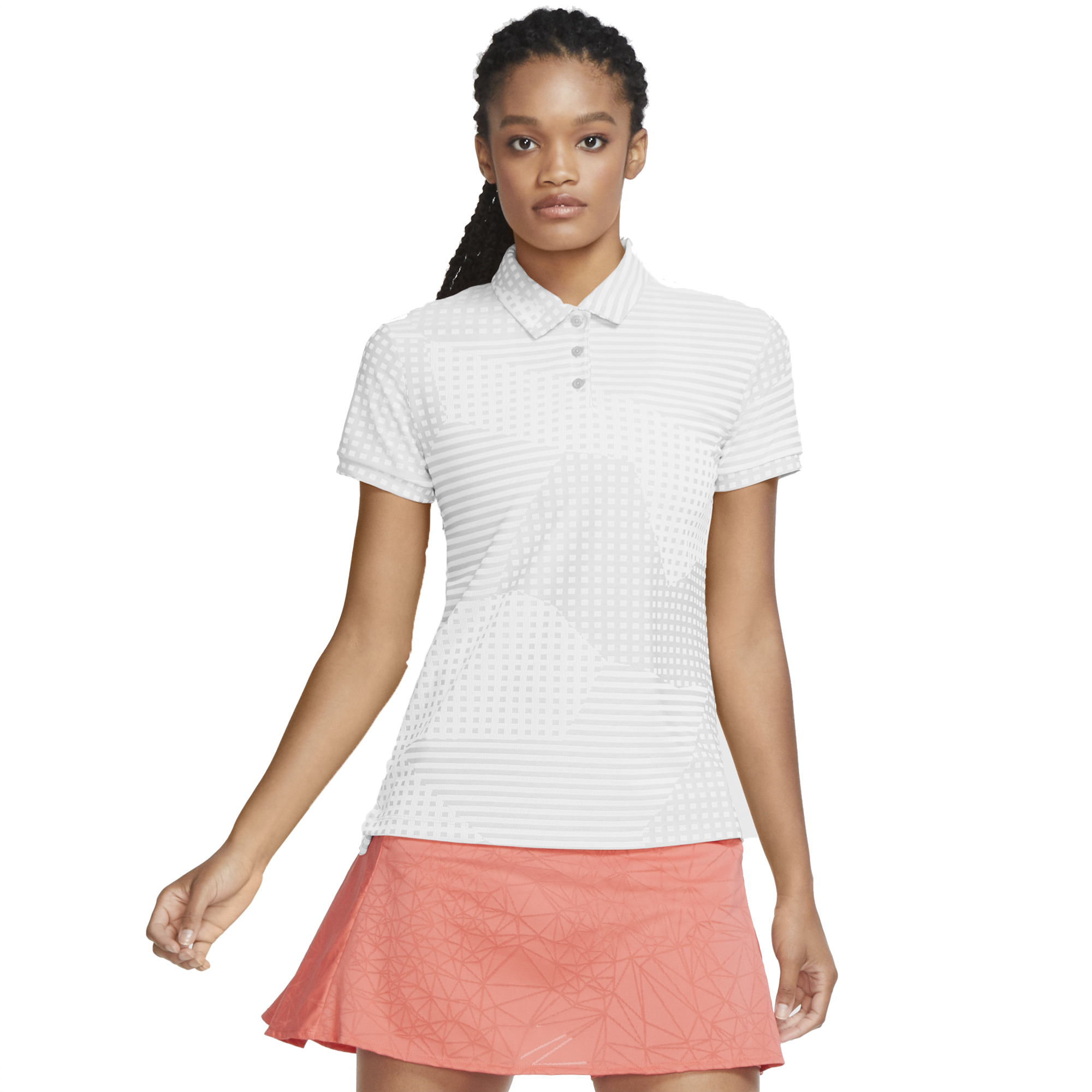Nike Dri-FIT Short Dot Striped Ace Golf Polo | TOUR Superstore