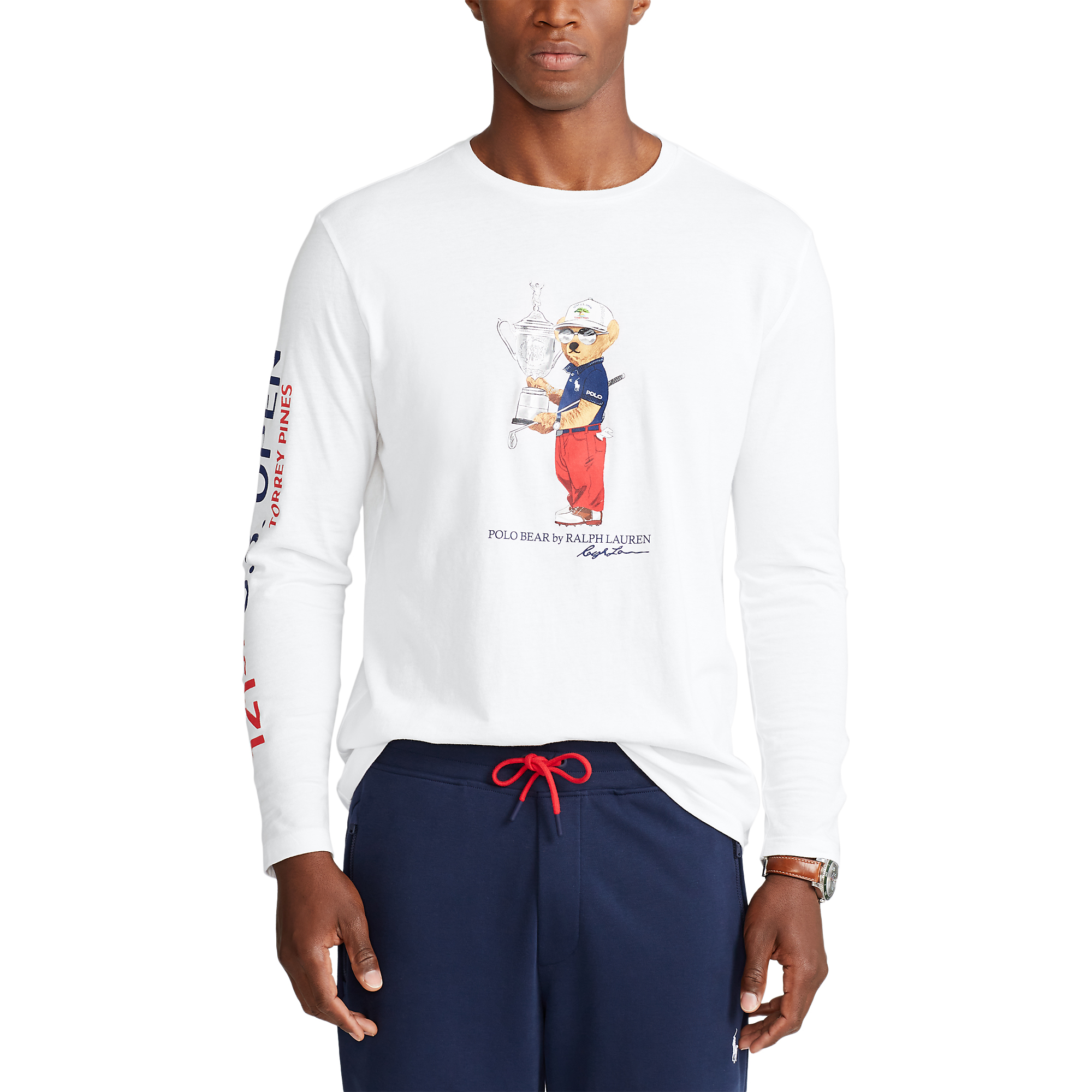 select Alphabet Dear Polo Golf U.S. Open Polo Bear Jersey T-Shirt | PGA TOUR Superstore
