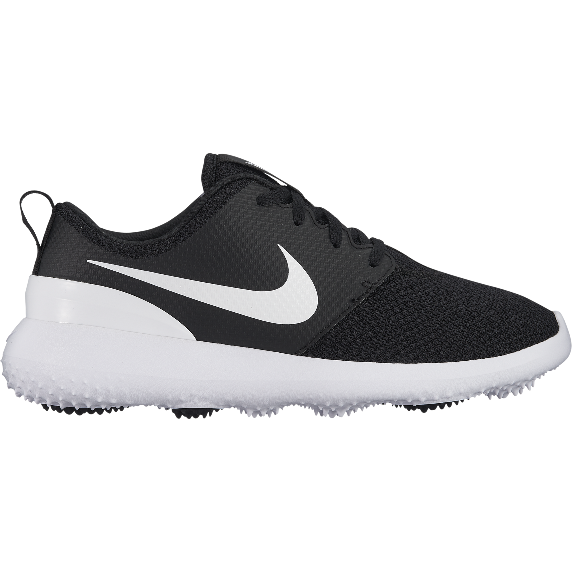 black and white nike golf shoes