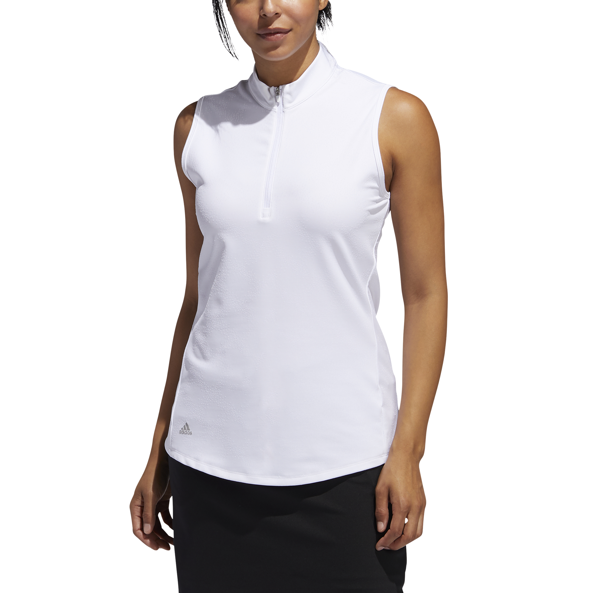 Adidas Sleeveless Jacquard Golf Shirt 