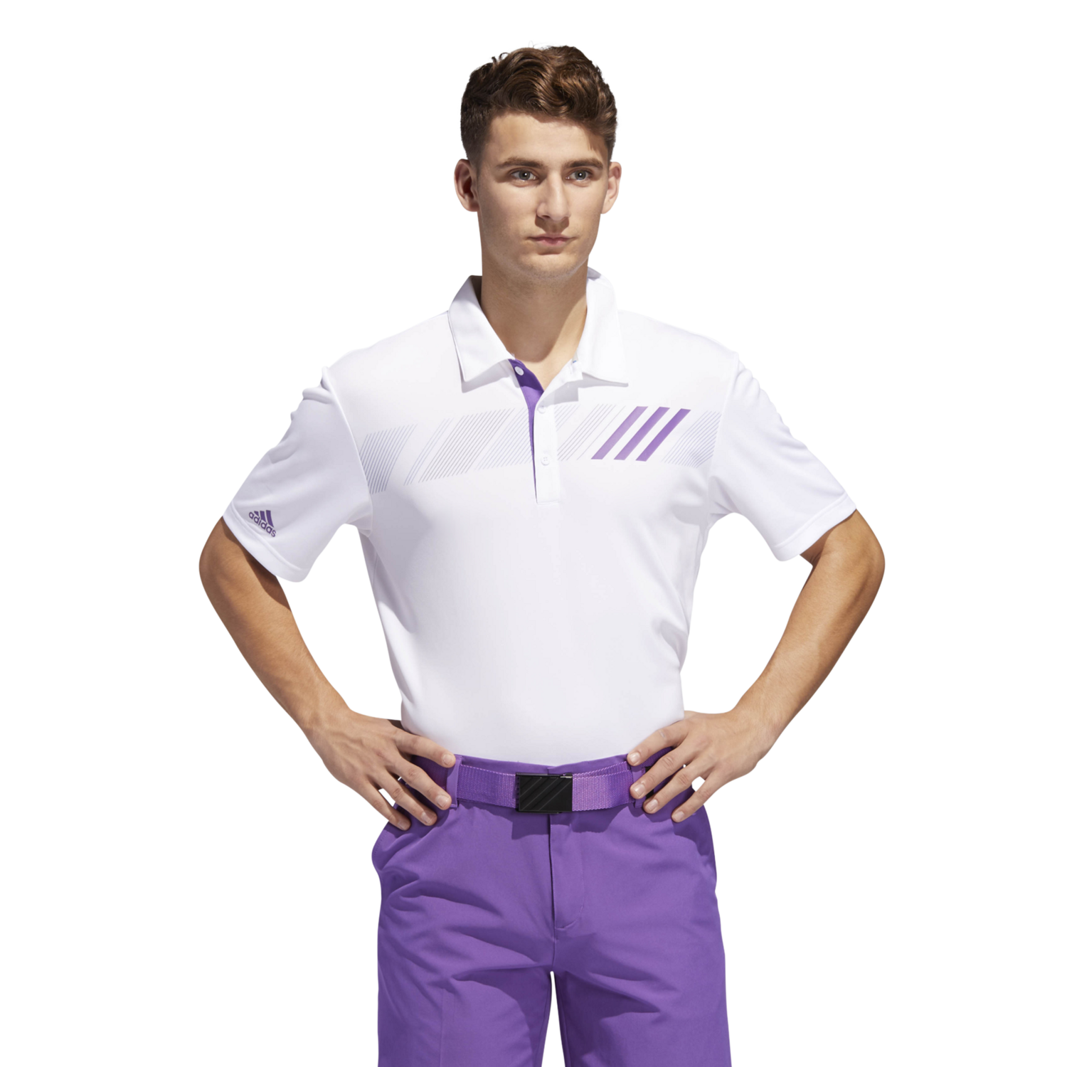Adidas 360 print polo shirt clearance
