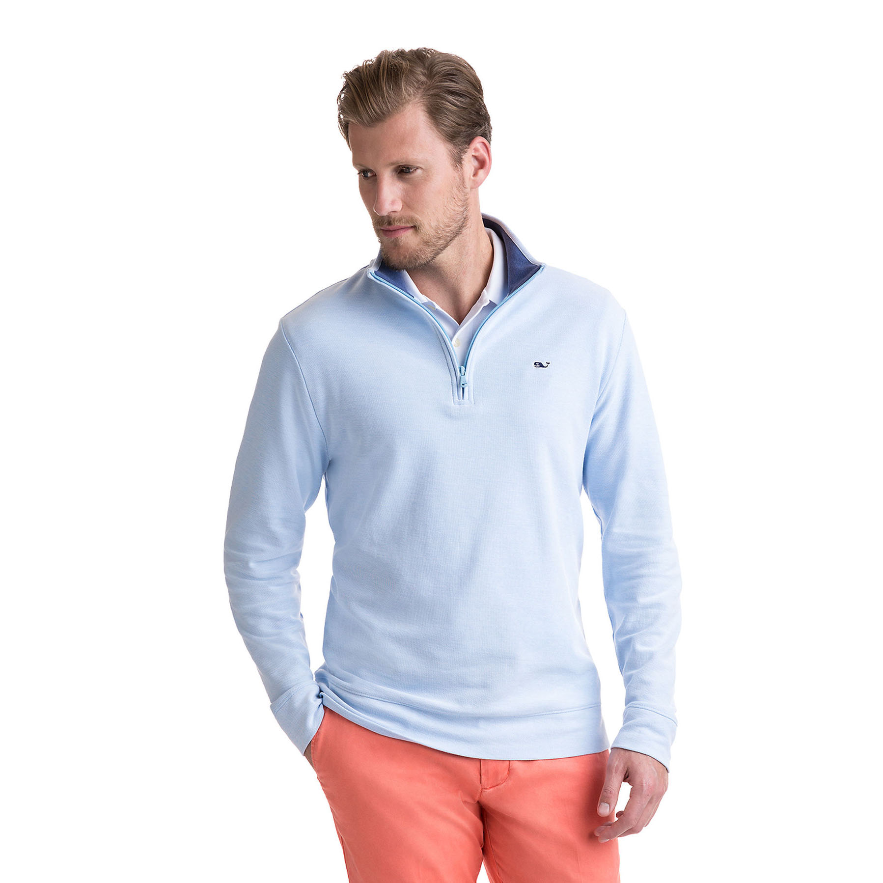 vineyard vines saltwater half zip