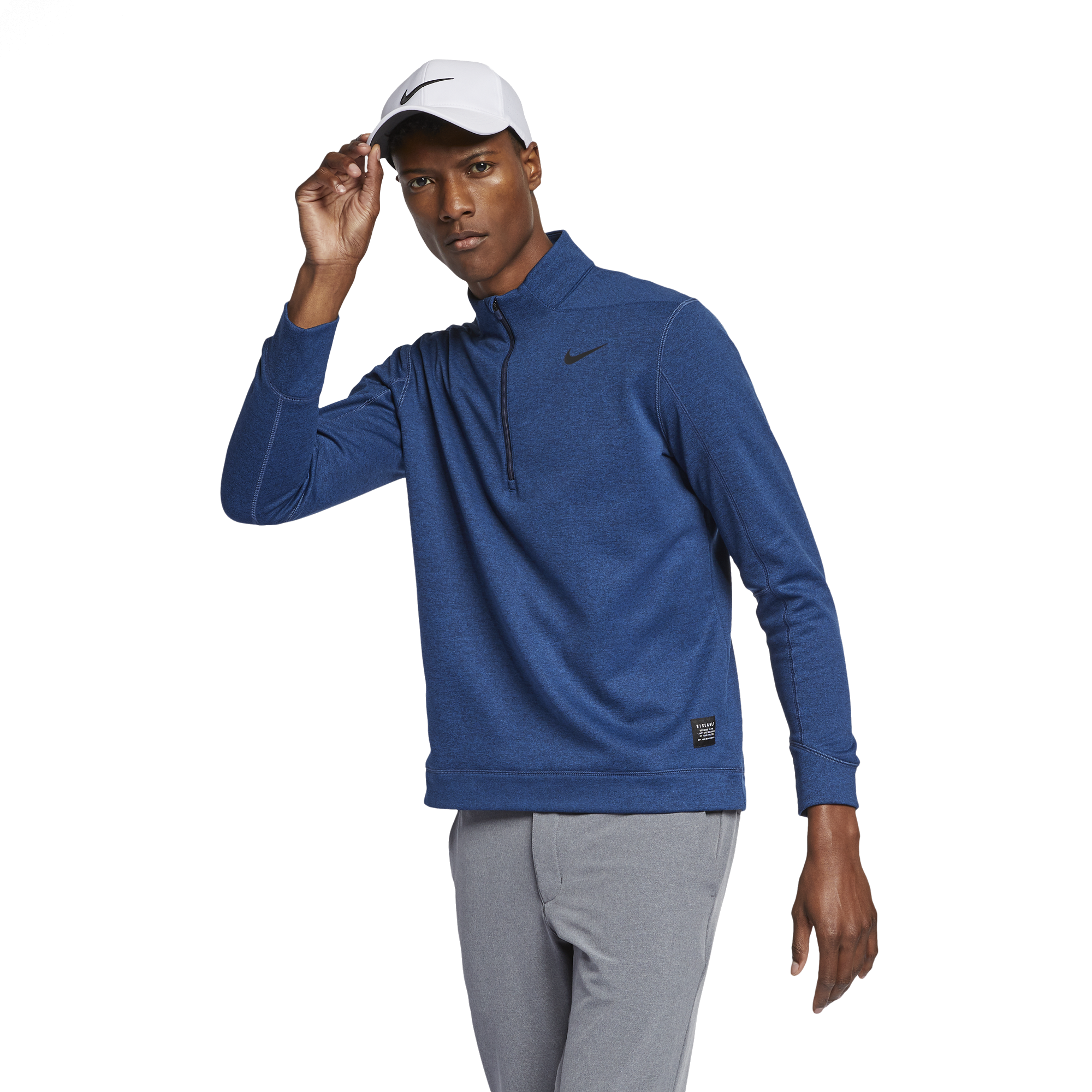 nike men's therma half zip golf shirt