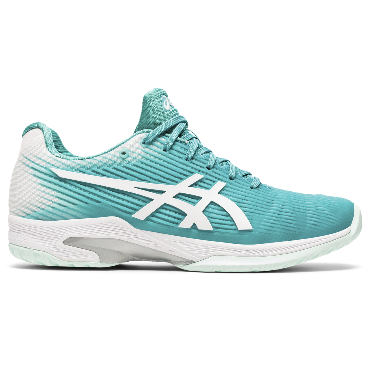 teal colored tennis shoes