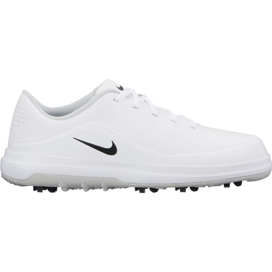 Nike Precision Junior Golf Shoe - White 