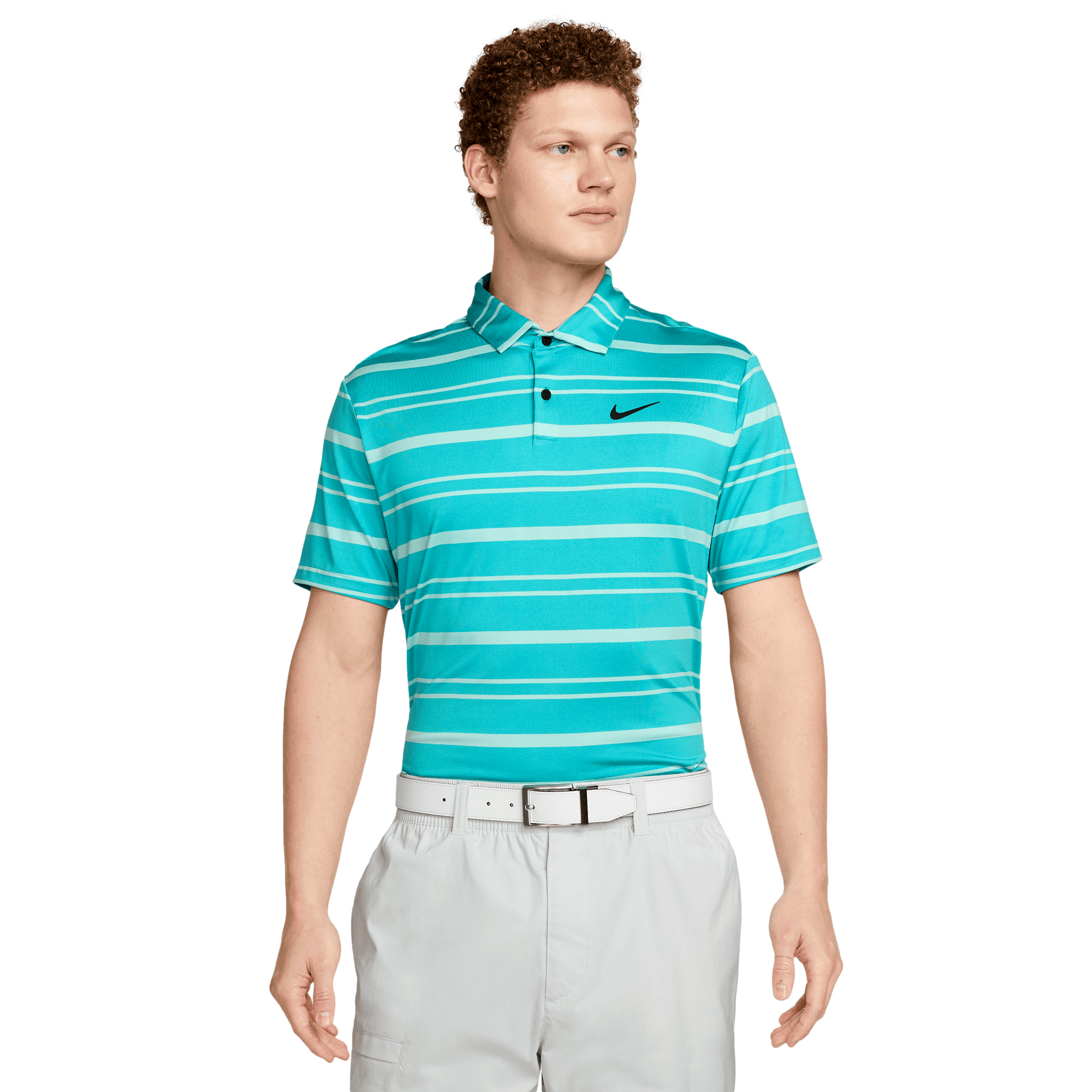 Nike Dri FIT Tour Men s Striped Golf Polo PGA TOUR Superstore