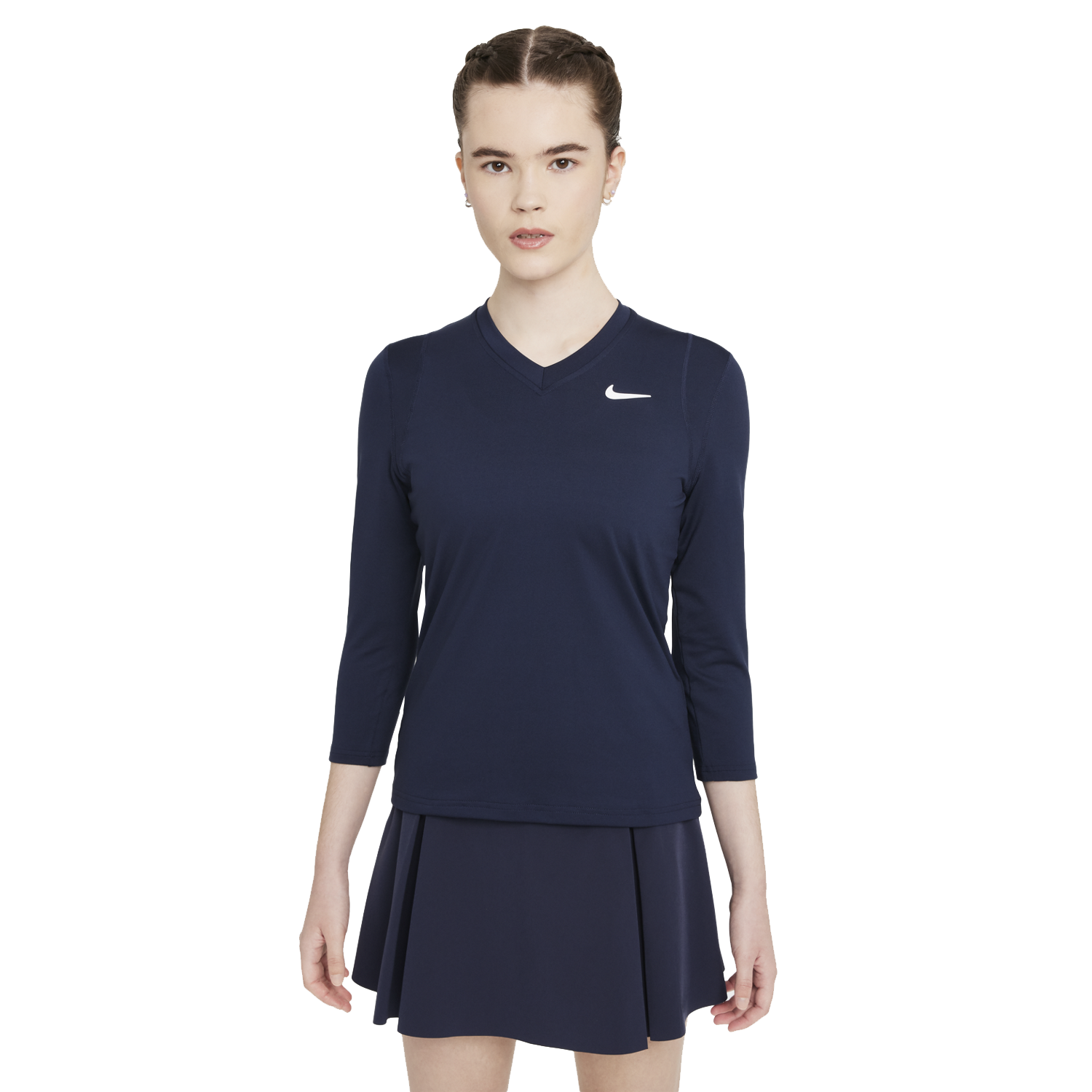 Nikecourt Dri Fit Uv Victory Women S 3 4 Sleeve Tennis Top Pga Tour Superstore