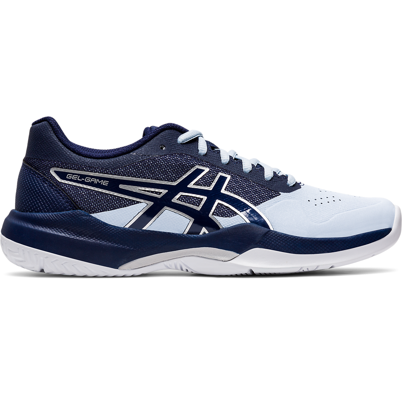 navy blue womens asics