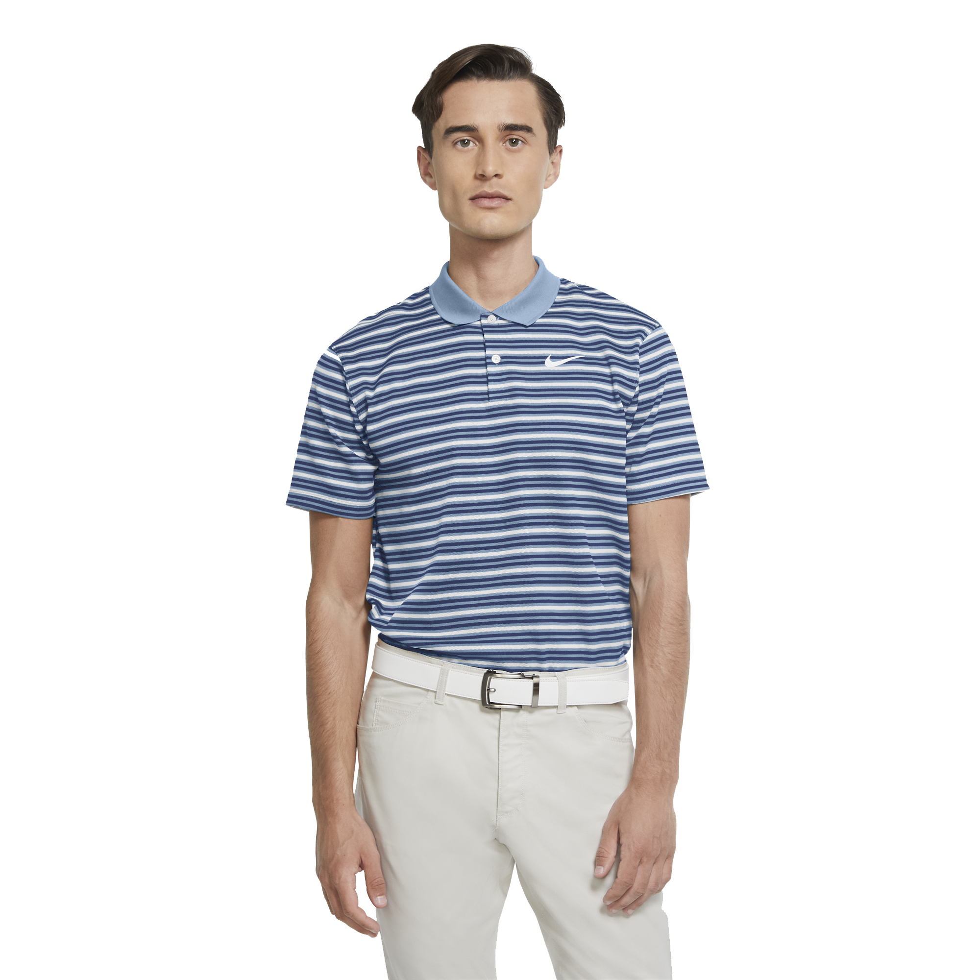 nike dri fit victory stripe polo