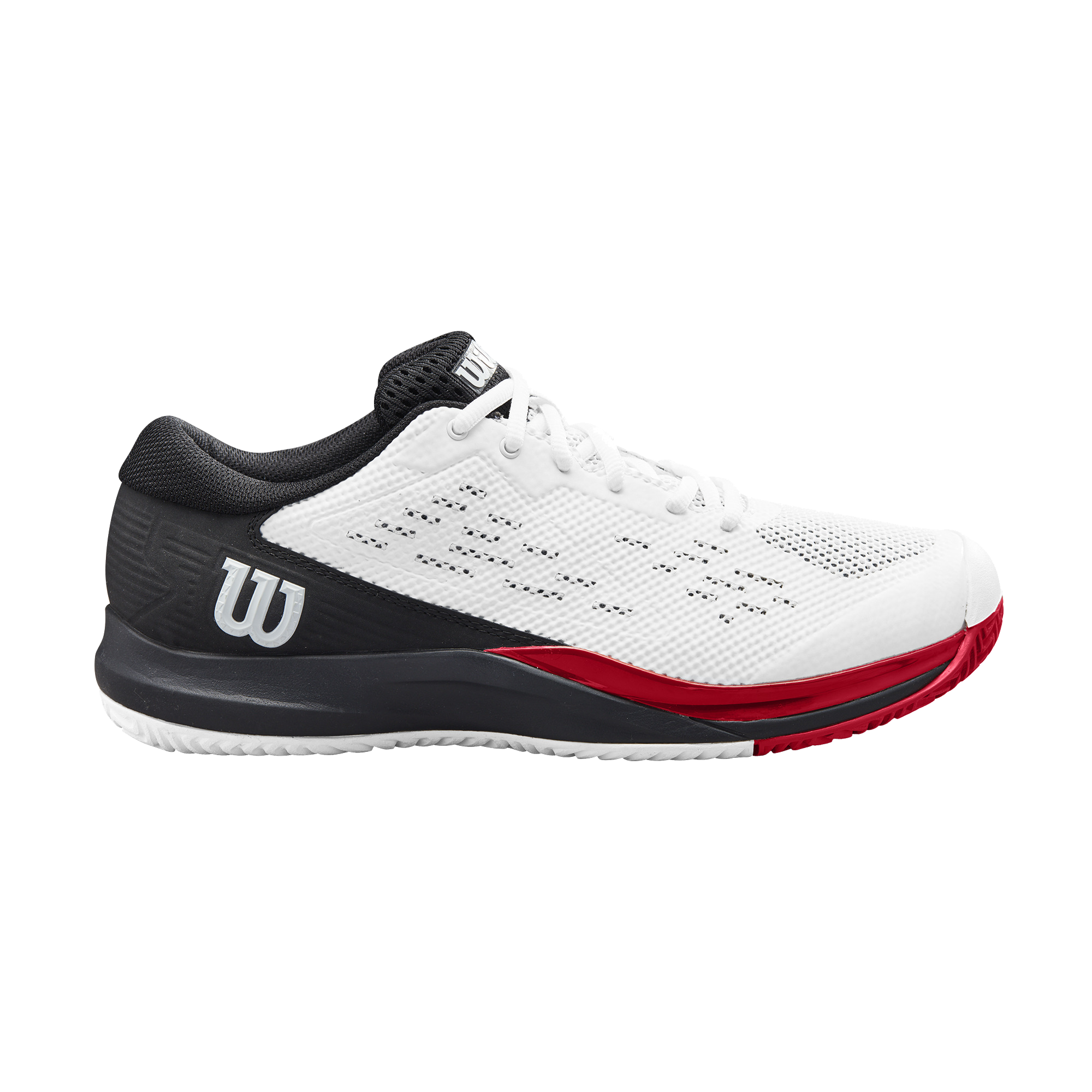 Wilson Men`s Rush Pro Ace (2E Width) Tennis Shoes White and Black