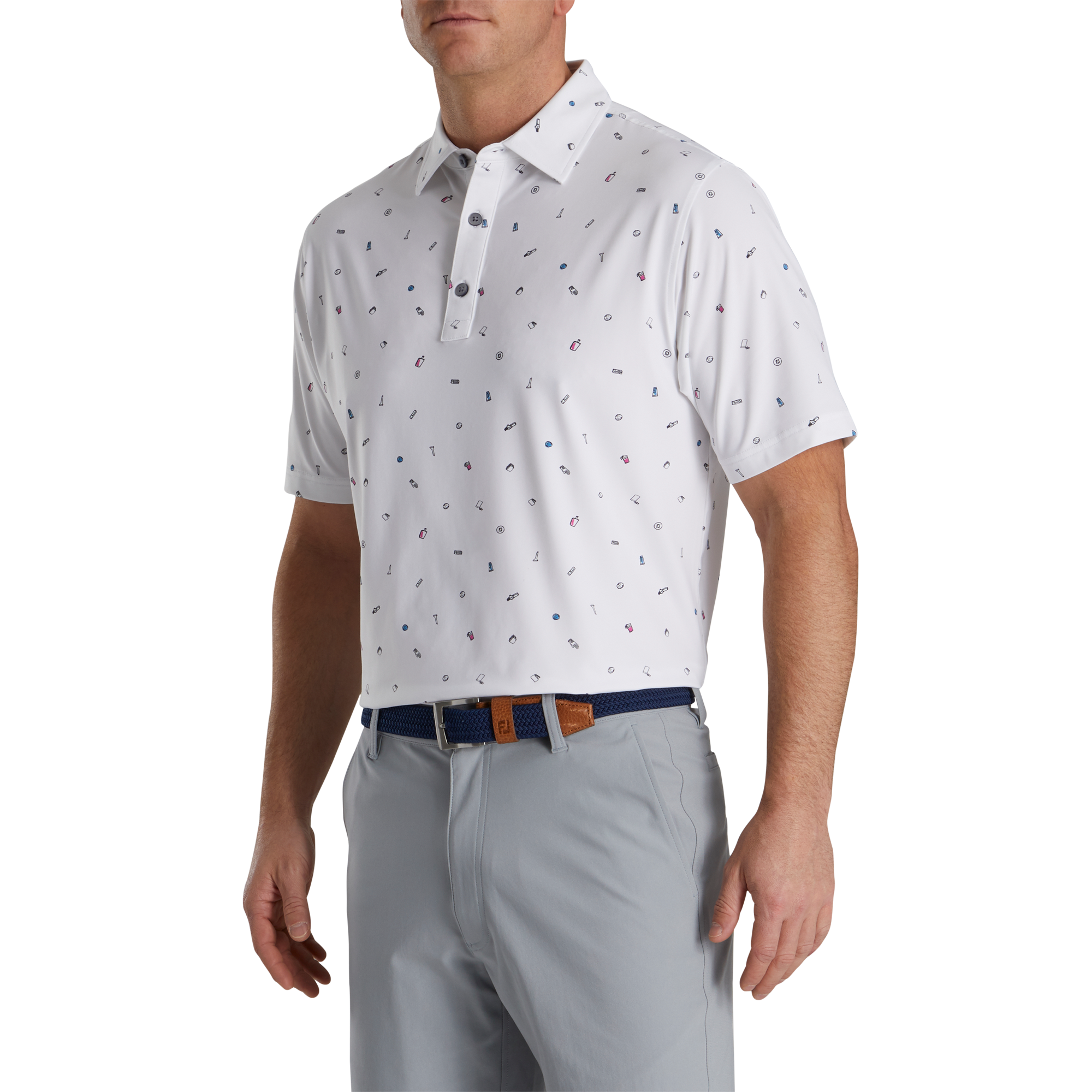 White footjoy golf shirt