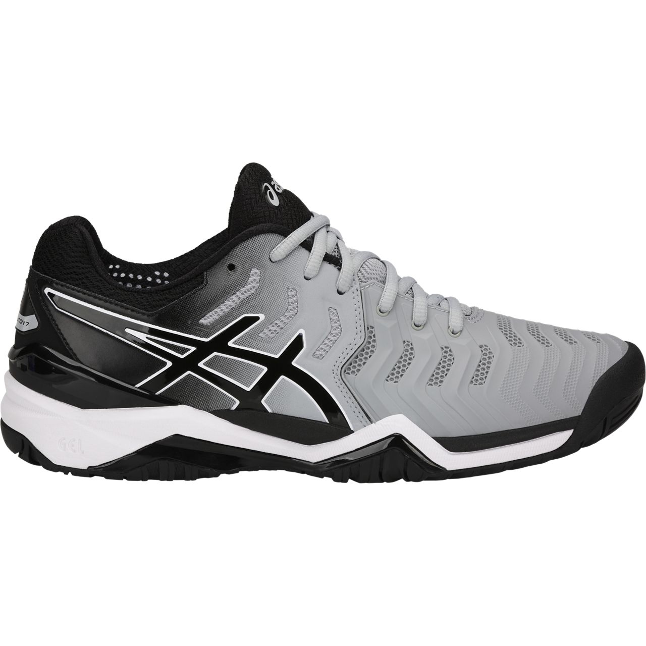 Asics GEL-Resolution 7 Men's Shoe - Grey/Black PGA TOUR Superstore