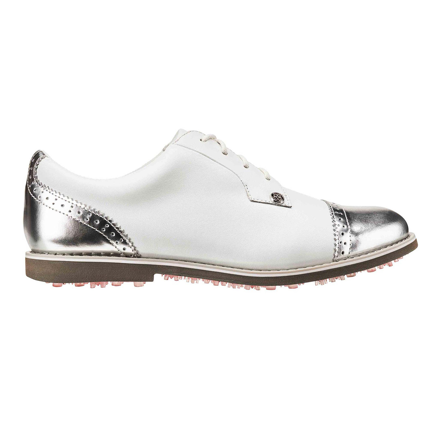Cap Toe Gallivanter Women s Golf Shoe White Silver
