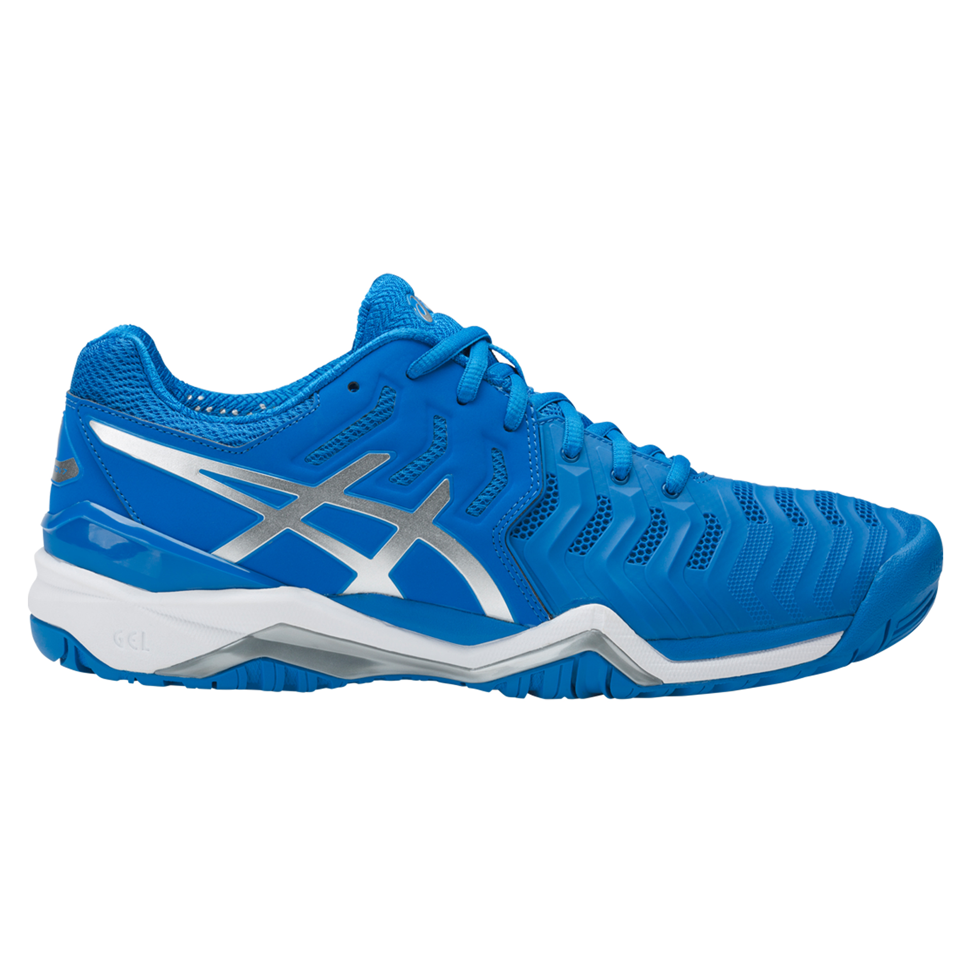 Asics GEL-Resolution 7 Men's Tennis Shoe Blue/White PGA Superstore