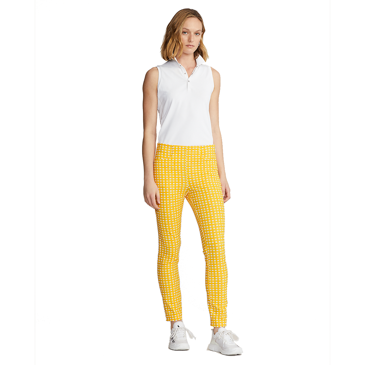 Yellow deals gingham pants
