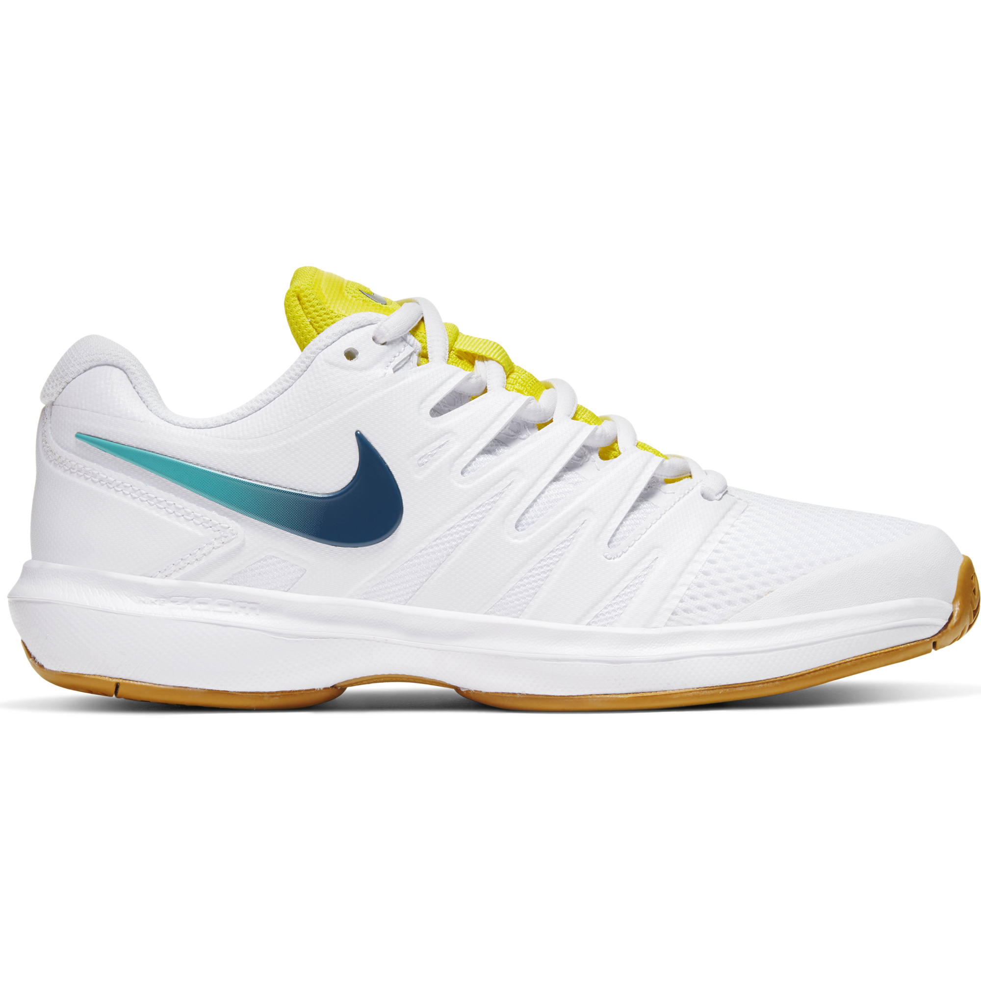 Air Zoom Prestige Women's Tennis Shoe - White/Yellow
