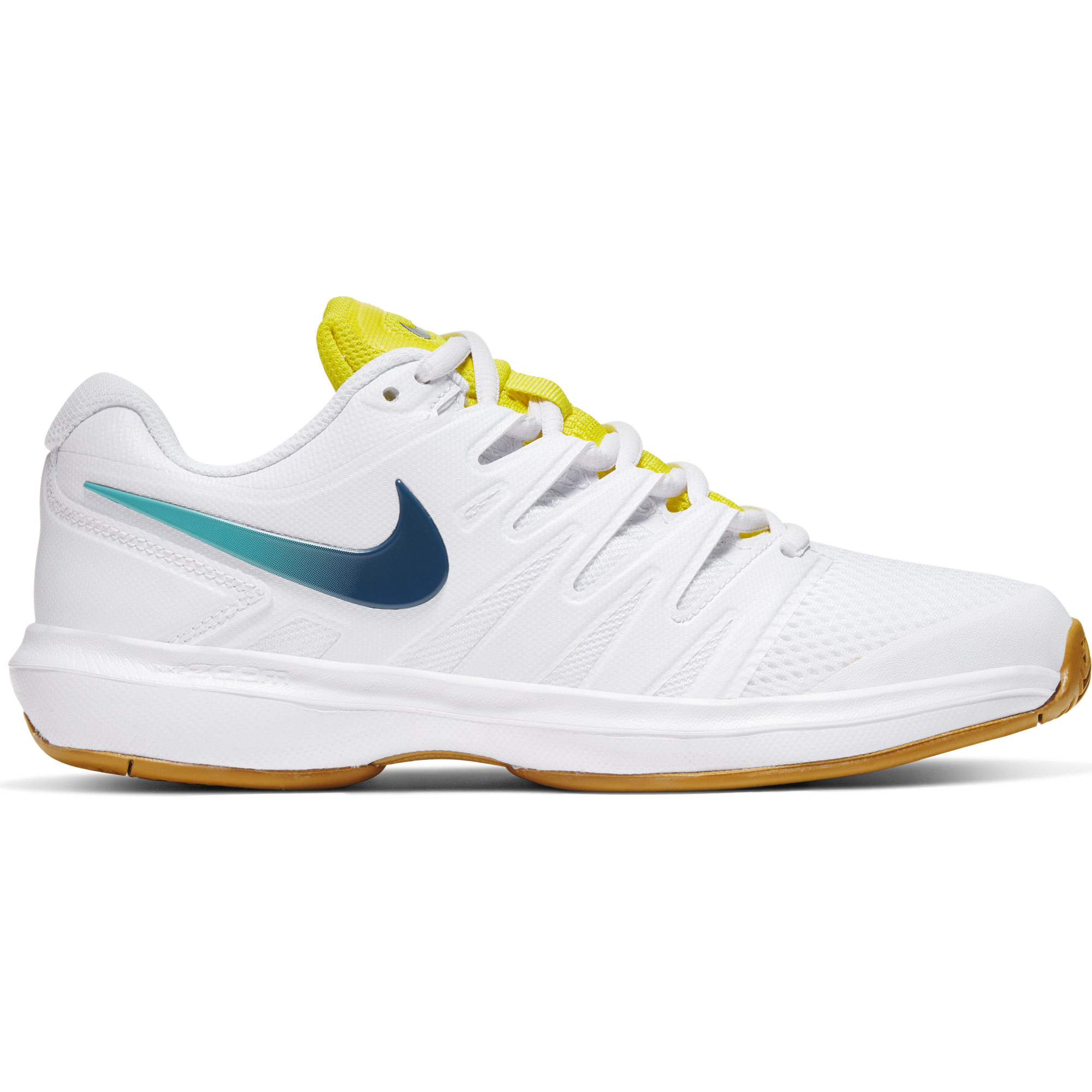 Air Zoom Prestige Women's Tennis Shoe - White/Yellow Air Zoom Prestige Women's Tennis Shoe - White/Yellow