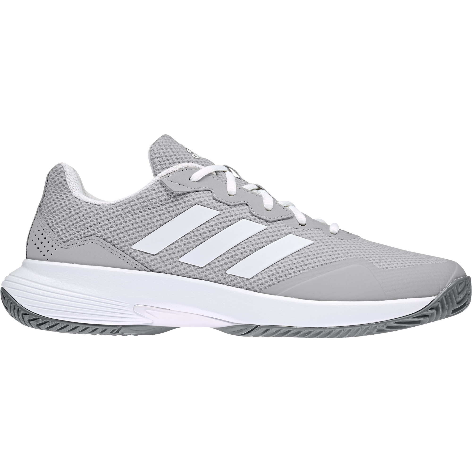 Adidas Men's GameCourt 2 Tennis Shoes, Size 12, White/Black