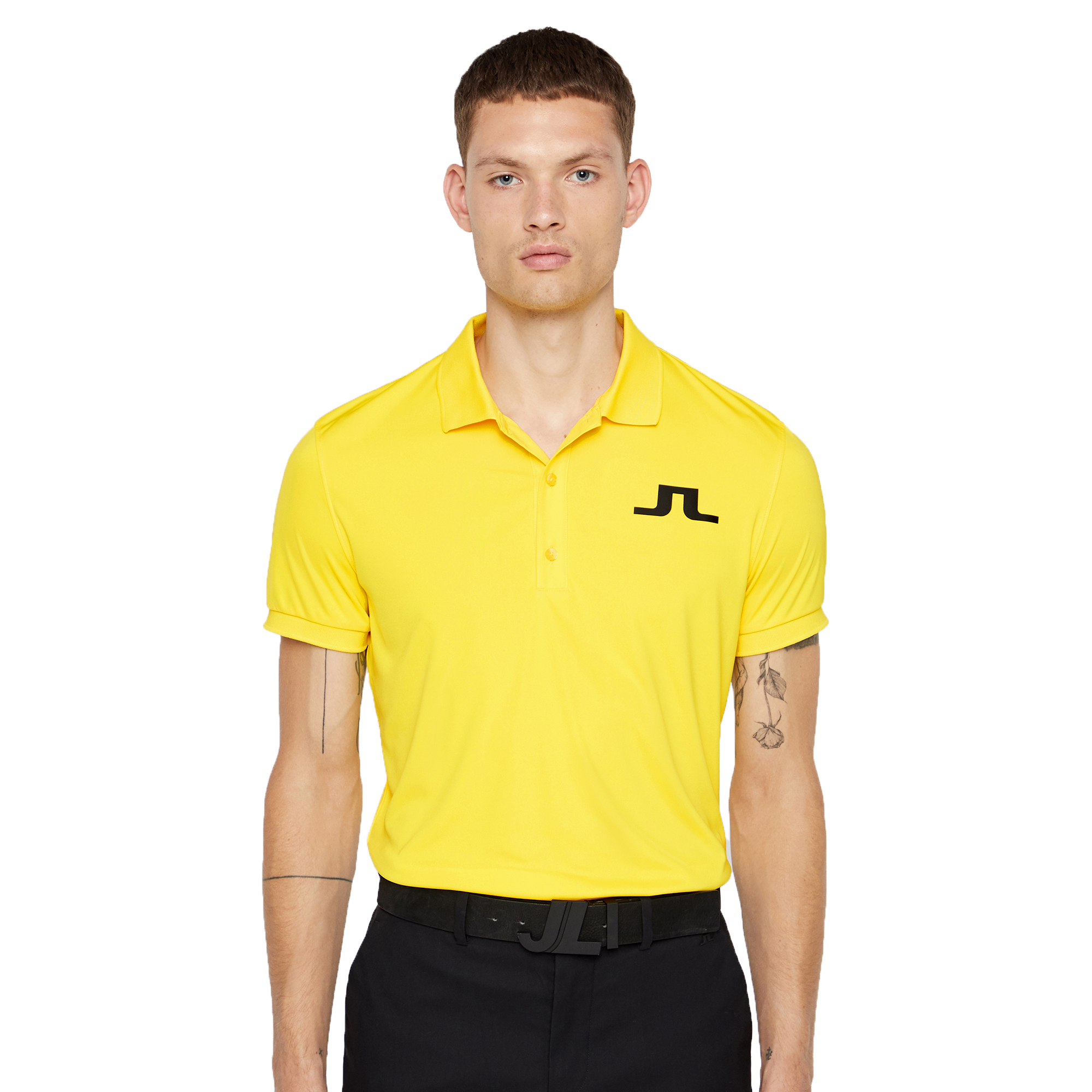 J.Lindeberg Mens Big Bridge Jersey Polo Shirt 