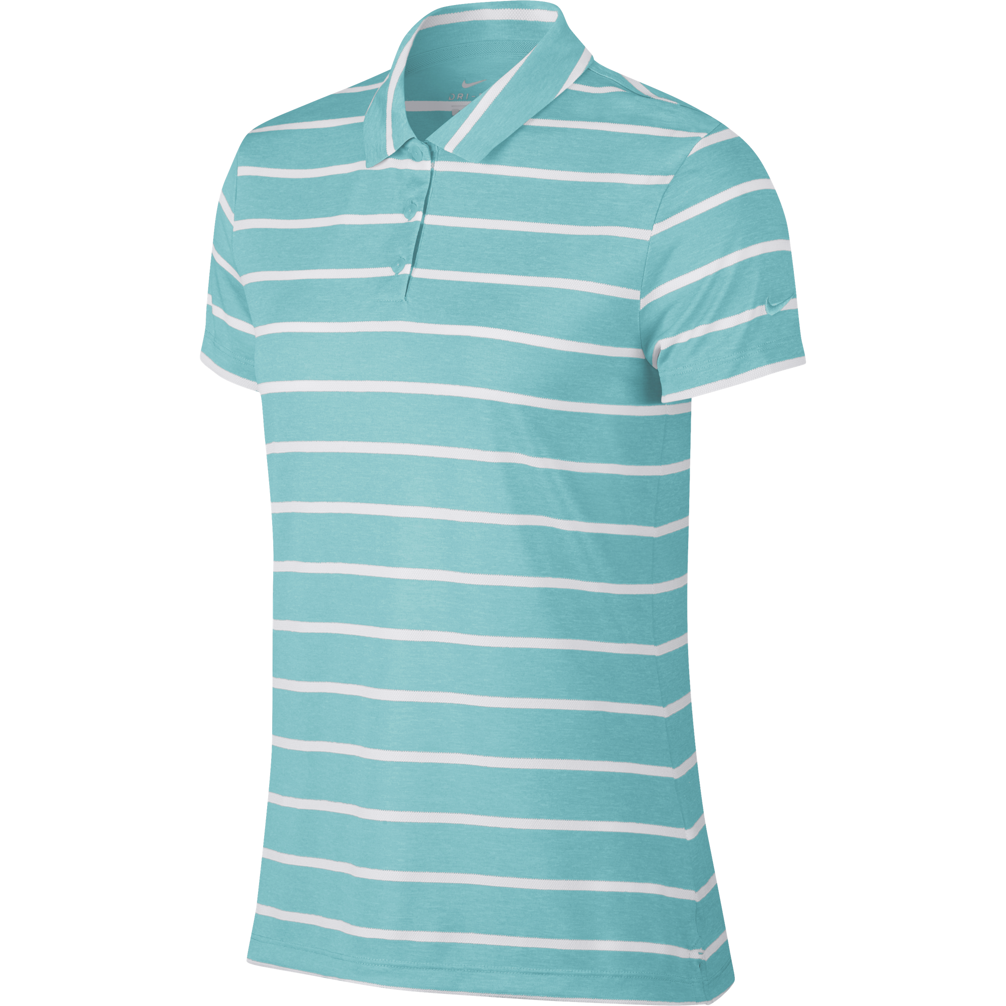 nike women's dry short sleeve striped golf polo