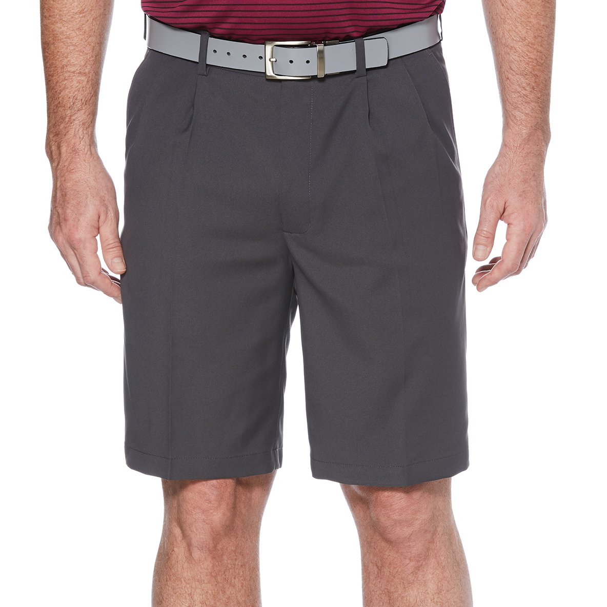 Pga Tour Men's Double Pleated Expandable Waistband Pant