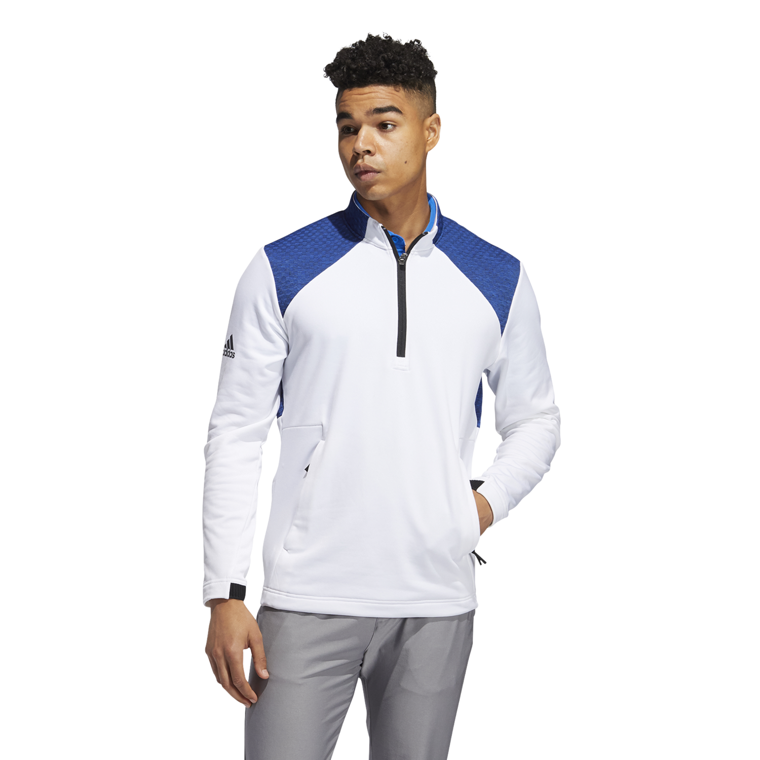 adidas quarter zip windbreaker