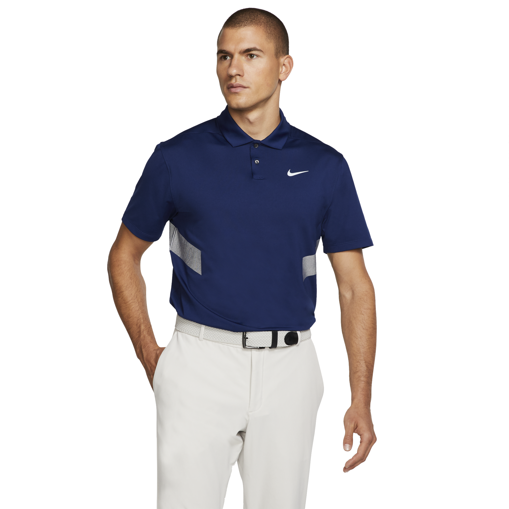 St. Louis Blues Nike Golf Tour Performance Polo Shirt L Dri-Fit Poly YGI  T3-40