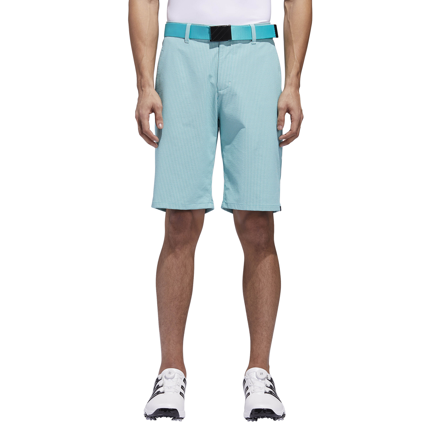 adidas gingham golf shorts