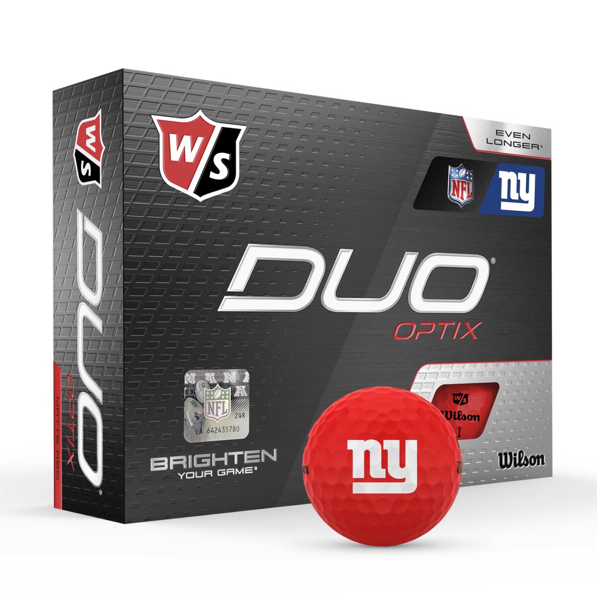 DUO Optix NFL Golf Balls - New York Giants