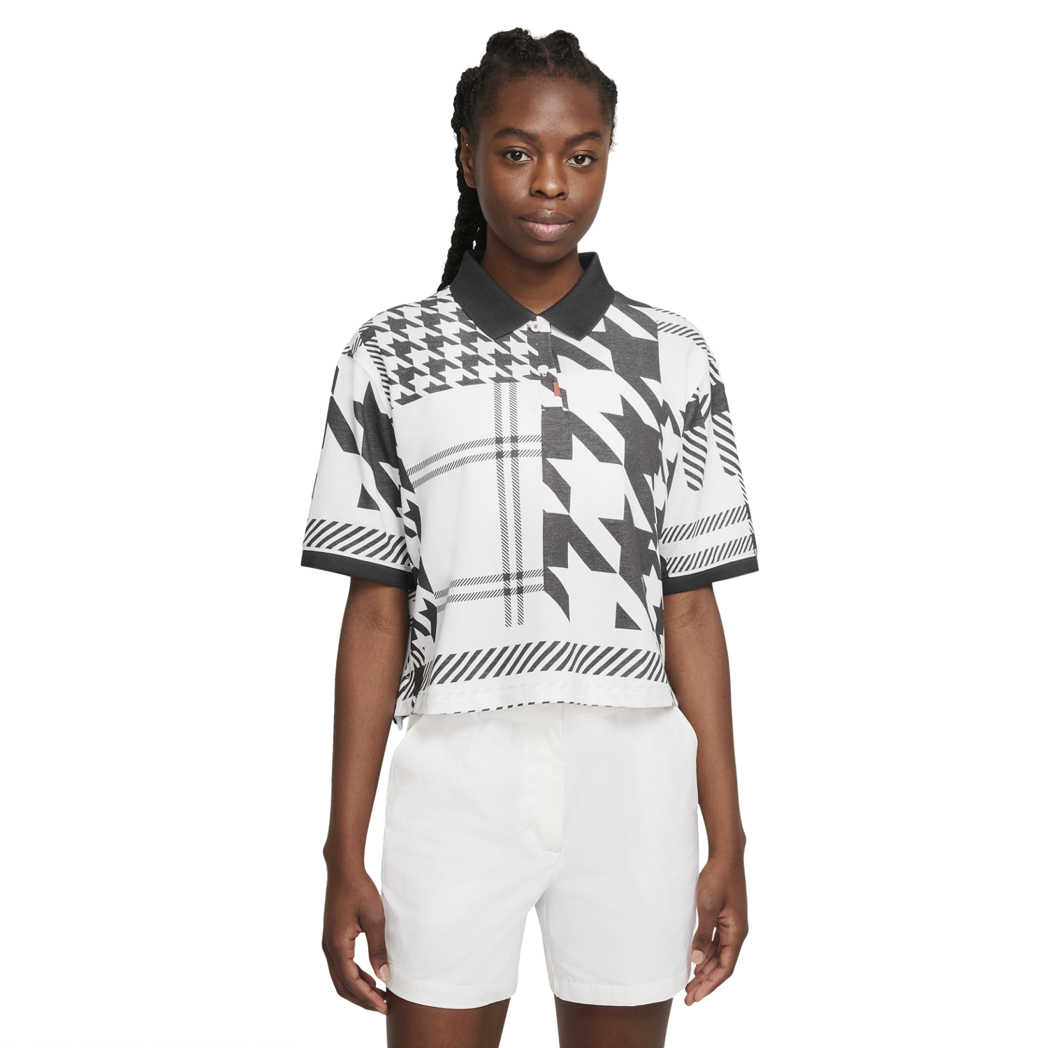 houndstooth short sleeve shirt