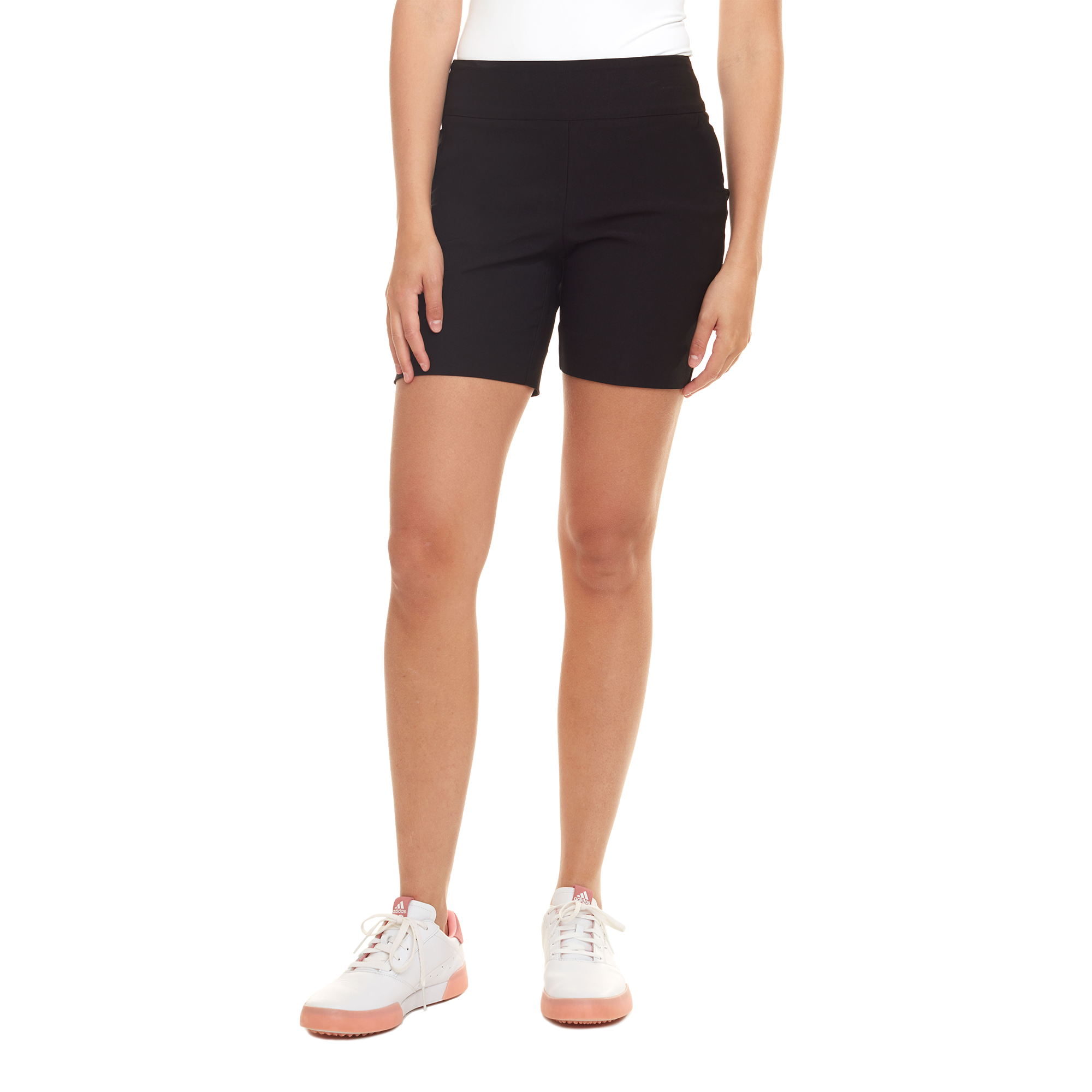 Womens black golf top shorts
